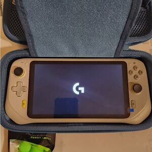 Logitech Handheld Console in Cream and Blue